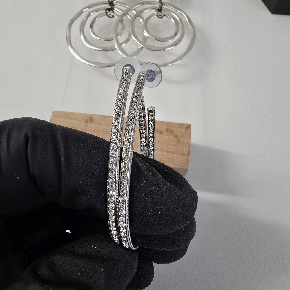 Silver Tone Earring Bundle Elegant & Versatile Co… - image 5